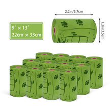 Load image into Gallery viewer, Aimondow Compostable Dog Poop Bags Biodegradable Dogs Waste Bags Leak-proof Poop Bags for Dogs Easy Detach Pet Bags for Dog, 9x13Inch, 12 Rolls, 180 Bags