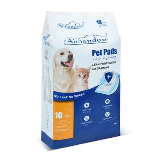 Aimondow Absorbent Puppy Pads Quick Drying Training Pads for Dogs Cats Leak-Proof Dog Pee Pads Disposable Dog Pads Pet Underpads for Puppies, Regular, 23inch×16inch, 60 Count