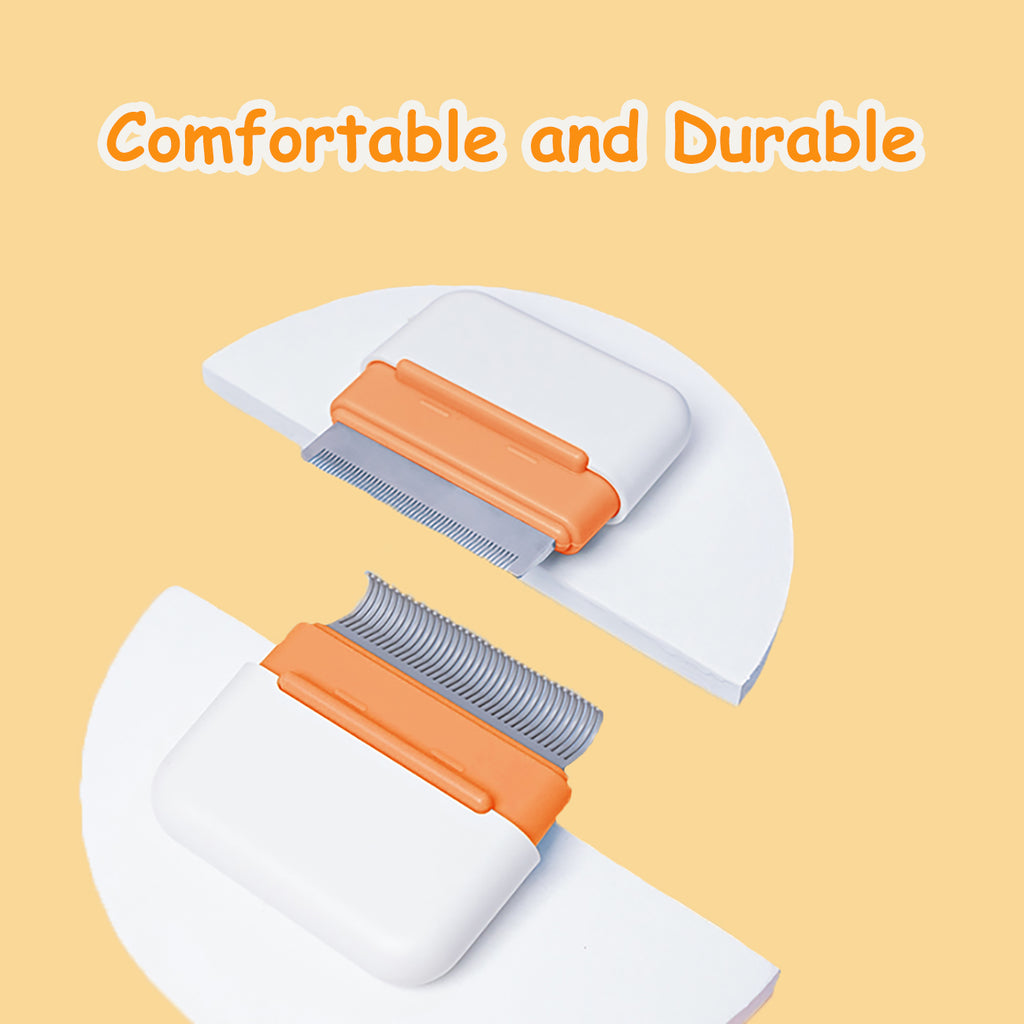 Aimondow Cat Comb Dog Massage Removal Brush for Deshedding Grooming Comb Portable Cat Brush for Short Long Haired Cats Dogs Puppy Kitten Rabbit Remove Matted Tangled Fur Loose Hair