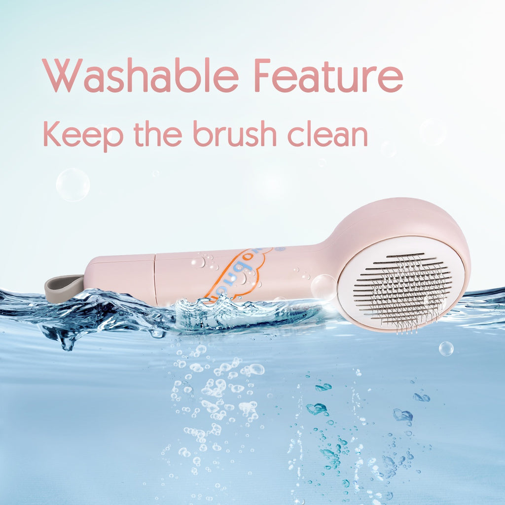 Aimondow Dog Brush Self Cleaning Slicker Brushes for Dogs Cats Grooming Brush Shedding Tools for Massage Removes Loose Undercoat Mats Tangled for Short Long Hair Puppy Kitten